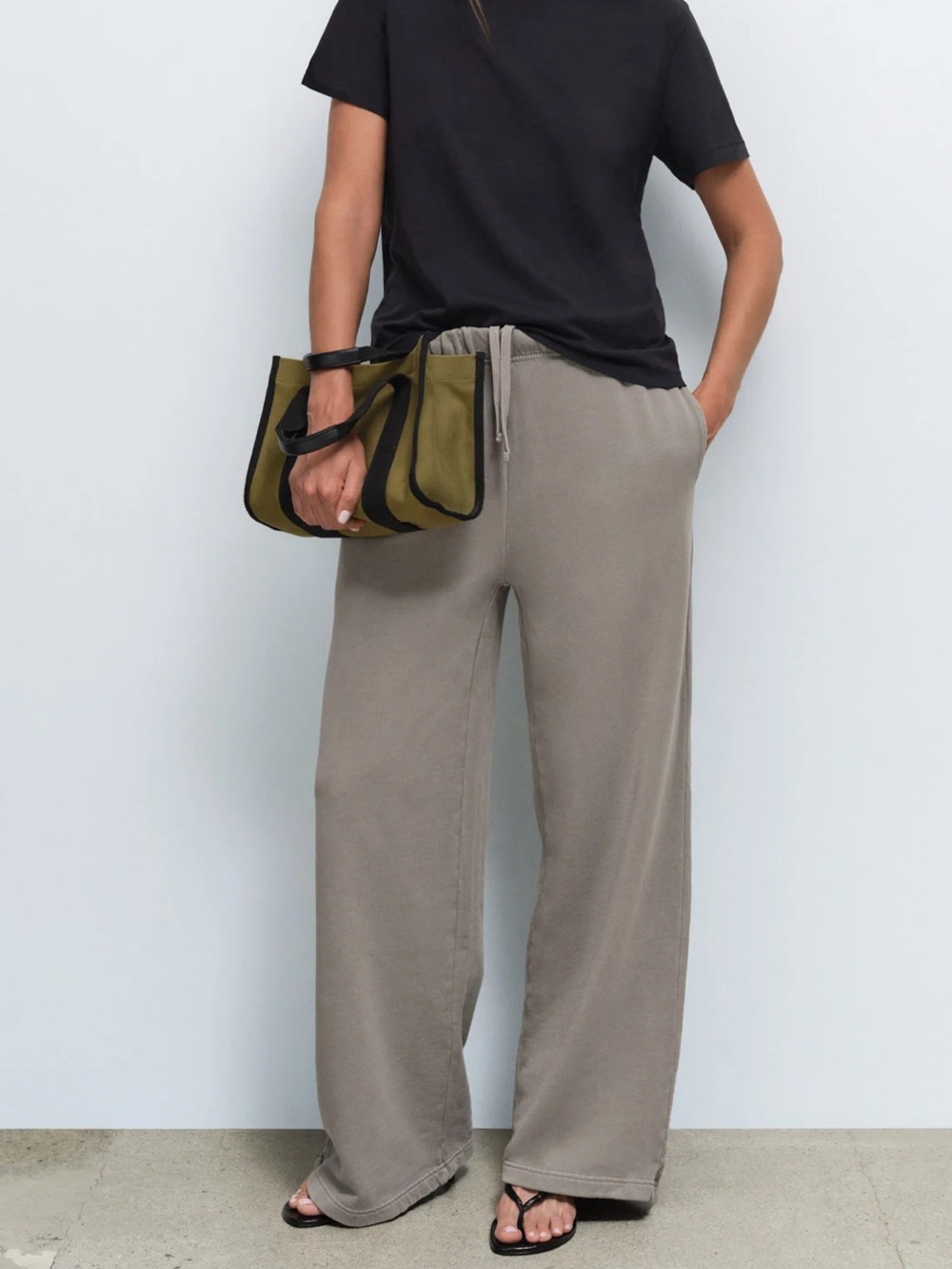 NWT Mate the Label Organic Fleece Straight Leg Sweatpant